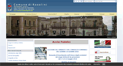 Desktop Screenshot of comune.rosolini.sr.it
