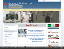 Tablet Screenshot of comune.rosolini.sr.it